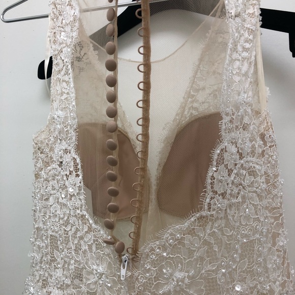 Ella Rosa Beaded Tulle Wedding Gown - Picture 5 of 8